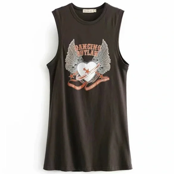 Dancing Outlaw Fitted Boho Mini Shirt Dress NWT - Picture 7 of 12